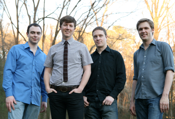 Brian Hart (second from left) pictured here with members of his band Bua.
